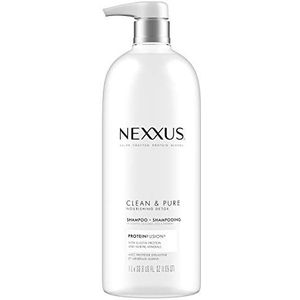 Nexxus Clean and Pure Reinigende shampoo, voor verzorgd haar met eiwitfusion, siliconen, kleurstof en parabenen, 958 ml