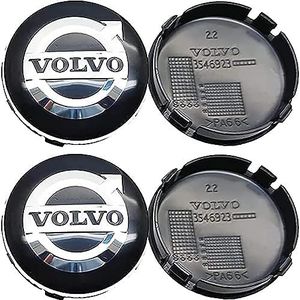 4 stuks auto wielnaafdoppen voor Volvo XC60 XC90 XC40 64mm auto wielnaafdoppen vervangende stickers