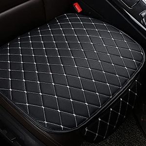Stoelhoezen Beschermhoezen Pu Lederen Auto Seat Cover Voor Kia K5 Voor Telluride Voor Cerato Voor Cadenza K3 K9 Voor Spectra Voor Sorento Universele Kussen(Black White Line,1 Seat)