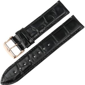 LQXHZ Mode Lederen Horloge Band Wit Met Rose Gouden Sluiting Horlogeband 16mm 17mm 18mm 20mm Compatibel Met DW Horloge Band, 13mm, agaat