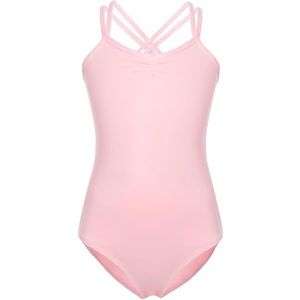 FONLA Danspakje Ballet Turnpakje voor Meisjes Dans Turnpakje Katoenen Gymnastiek Turnpakje Meisjes (11-12 Jaren, Roze)