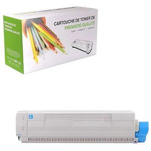 TenFenk Compatibele Tonercartridge Vervanging Voor Oki CX2032 43324477 43324476 43324475 43324474 Voor Gebruik Met Oki Data CX2032 CX2032MFP Printer,Cyan