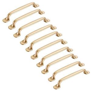 MARGUERASW 10 stuks kastgrepen goud 128 mm meubelgreep keuken goud meubelgreep keuken kast deur handgrepen kast
