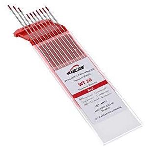 Rstar TIG Welding Wolfraam Elektroden 2% Thoriated 1/16"" x 7"" (rood, WT20) 10-Pack