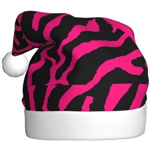 MYGANN Zebra Tijger Luipaard Roze Unisex Kerst Hoed Voor Thema Party Kerst Nieuwjaar Decoratie Kostuum Accessoire