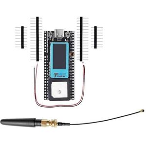 Vocdikficy Lora Draadloze Tracker ESP32 LoRa Meshtastic Asset Tracker SX1262 Wi-Fi Bluetooth GPS-Tracker 433-510MHZ voor Fietsauto