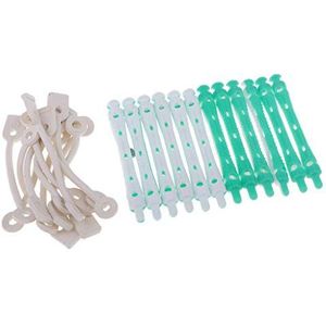 12x Haar Krultang Klemmen Kapper Perm Staven Haar Styling DIY Tool 7 x 0.8 cm