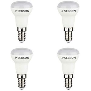 SEBSON E14 LED Lamp 3W vervangt 20W - 200lm Warm Wit 3000K Niet Dimbaar - 110° Stralingshoek - LED Reflector Lamp 230V - Set van 4