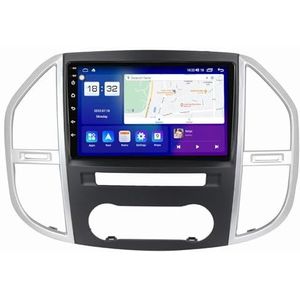 Android 14 2 Din Autoradio Stereo Voor Mercedes Benz Vito 3 2014-2020 9 Inch Touchscreen Autoradio Auto-accessoires Multimedia Videospeler Ondersteuning Stuurbediening(T2 8Core 8+128G)