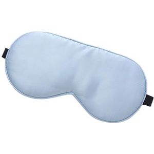 2 stuks zijden slaapmasker, echte oogmaskers met verstelbare riem voor slaapblokken, licht vermindert gezwollen ogen voor slaap (hemelsblauw)