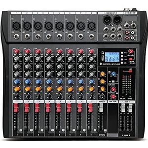 DJ Controller Professionele audiomixer Computerpase -opname USB Geluidskaart Bluetooth DJ Model CT-60 CT-80 CT-120 CT-160 6 8 12 16 Kanaal voor Dj Lights Par Lights Moving(CT-80)