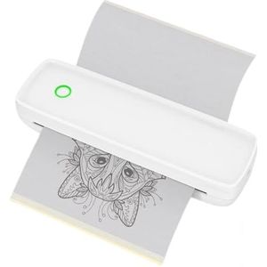 Thermische Tattoo-printer Mini Draagbare Tattoo-stencilprinter A4 Thermische Printer Inktloze Draadloze Bluetooth Mobiele Tattoo-printers Helder Afdrukken