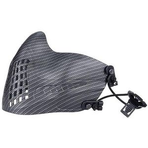 Airsoft-Gezichtsbescherming voor Schietsporten Tactische Snelle Helm met Gespbevestiging Airsoft-Masker met Hoofdband(Carbon fiber)