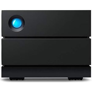 LaCie 2big RAID, 16 TB, Externe Harde Schijf, Thunderbolt 3, USB-C, 7200 RPM, met Enterprise-schijven, voor Mac en Windows, 1 maand Adobe CC All Apps, 5 jaar Rescue Services (STHJ16000800)