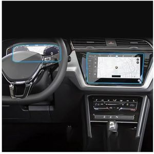 Displaybeschermfolie Voor VW Voor Touran L 2022 9.2"" Gehard Schermbeschermer High Definition Autonavigatieschermbeschermer(Navigation Film 9.2""+instrument Film 10.25"")