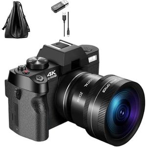 Compacte Digitale Fotografiecamera 4K Draadloze Netwerkcamera Retro Vlog Recorder 48MP Camera 3 ""flip-scherm Heldere Gedetailleerde Beelden