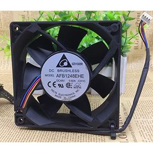 AFB1248EHE 12038 48V 0.60A 4-wire PWM dual ball temperature control device cooling fan