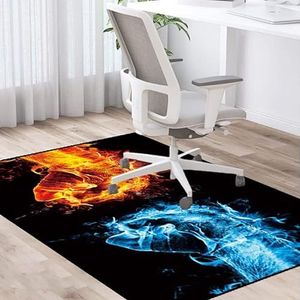 Gaming stoel Mat 100 x 140 cm, kantoor vloerbeschermer, bureaustoel tapijt protectorstoel mat, rechthoekige stoel mat, bureaustoel mat, antislip voor laagpolige tapijtvloeren