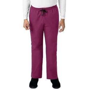 Carhartt Scrubs C55013 Unisex Force Modern Fit Elastische Taille Broek - 2X Tall - Wijn
