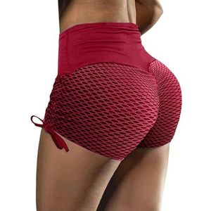 Lente/Zomer Nieuwe Elastische Jacquard Broek Gesplitste Slim Fit Yoga Sport Bottom Shorts voor Dames