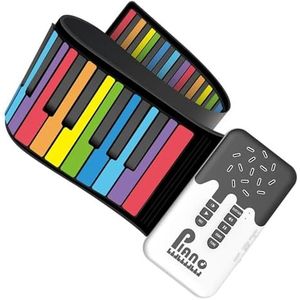 49 Toetsen Digitaal Toetsenbord Flexibele Oprolpiano Met Luidspreker Elektronische Handrolpiano Voor Muziekliefhebbers Draagbaar Keyboard Piano