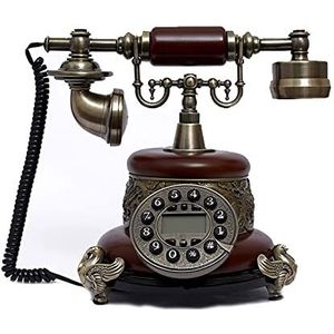 GPDNBIEU, Retro Vintage Telefoon Europese Stijl Villa Antieke Mode Vaste Knop Dial Decoratie