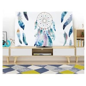 WLTYSM Tv-hoes, tv-hoes, bescherming, stofkap, huishouden, hangen, tv, stof, polyester, afdekdoek, 47-170 cm, universele decoratie, tv-displaybeschermers (B, 60 inch)