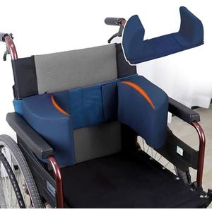Rolstoel Zijsteun voor Senioren, Rolstoel Snug Zijsteun, Lichaamskussen en Kussen voor Zijbeschermers en Houding, Verstelbare Zijsteun Zijkussen voor Rolstoelen/Verpleegbedden,A