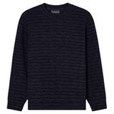 Emporio Armani, Heren, Sweatshirts & Hoodies, Blauw, Maat: M Katoen,