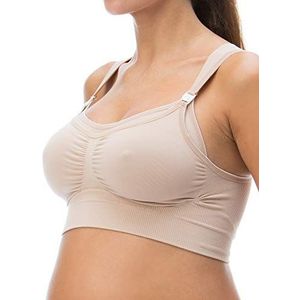 RelaxMaternity 5702 (Poeder, XL) Voedingsbeha met drop-down cups met haakjes