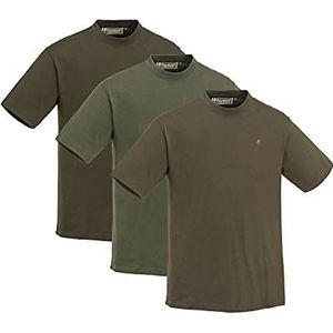 3-pack T-Shirt - Green / Hunting Brown / Khaki (5447)