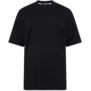 Kam Pure Katoen/Katoen Rich Plain T-shirt in maat 2XL tot 8XL, Meerdere kleuren