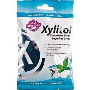 miradent Xylitol Drops Mint, 60 g Snoepjes