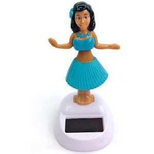 Jatour Dansende zonnefiguur Hula Girl, Hawaii op zonne-energie, dansende wiebelfiguur, speelgoed, auto, dashboard, hoeladanseres, decoratie, ornament