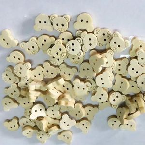 150 Stuks Houten Knopen, Natuurlijke Ronde Vorm Handgemaakte Knopen, 15 mm, 20 mm, 25 mm, Kleine Ronde Knop met 2 Gaten voor Naaien, Doe-het-zelf Knutselen