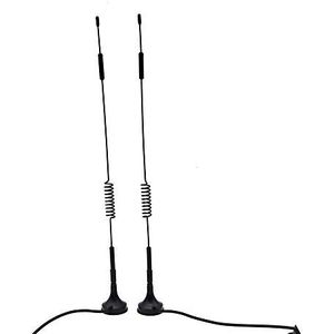 DollaTek 2 stuks 433MHz Unity Gain Omni, 12 inch antenne met magnetische voet en SMA stekker impedantie 50 Ohm - 12DBI