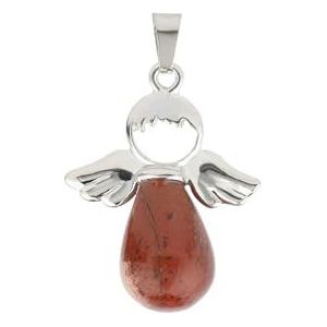 Zeshoekige Teardrop Jasper stenen hanger kogel hanger handgemaakte dames ketting sieraden maken hanger (Style : Angel)