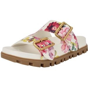 Nine West Timma Sandaal voor dames, Roze Theekransje Bloemen Multi 661, 38 EU