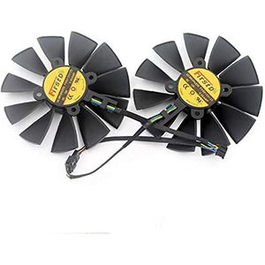 A SET FD9015U12S PLD10015S12HH 95mm 12V 0.55A Compatibel met ASUS GTX970 980 780 STRIX-R9285 Graphics Card Cooling Fan