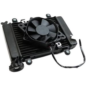 Motoroliekoelset voor Geschikt Voor 150cc 250cc Voor Hummer Longding Moto-onderdelen Motorfiets Waterkoeling Motorkoeler Radiator Koelventilator Oliekoeler(Set)