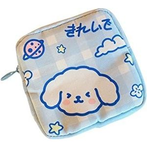 Schattige Beer Grote Capaciteit Maandverband Opbergtas Meisjes Cartoon Fysiologische Tampon Opbergtas Draagbare Maandverband Pad Opbergtas Vrouwelijke Menstruatie Initial Tas For Tiener Dames (Kleur