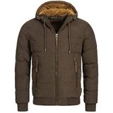 INDICODE JEANS Winterjas 'Adeline'  sepia