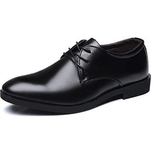 AQQWWER Herenkledingschoenen Classic Men's Pointed Toe Dress Shoes Men's Patent Leather Black Wedding Shoes Oxford Dress Shoes Plus Size (Size : 42 EU)