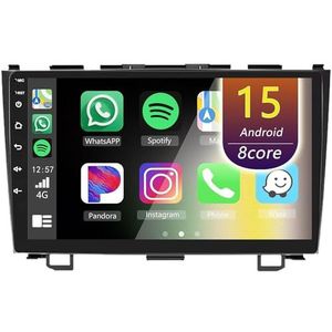 Android Radio voor Honda Crv 2007-2011, 9 inch Touchscreen Autoradio met Wireless CarPlay Android Auto Bluetooth WIFI(8Core(6+128GB))