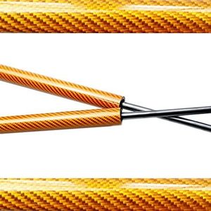 Demper 2x Auto Kofferbak Auto Gasveren Lente Lift Ondersteuning Demper Voor 19 Ii Cabriolet D53C D53Y 1992-1996 160 Mm Gasveer Voor Achterklep(Oranje)