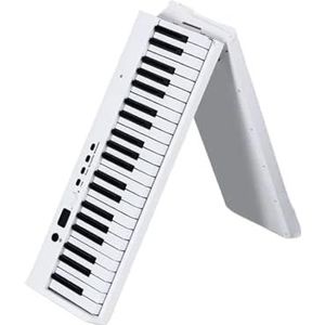 muziekinstrument elektronisch toetsenbord 88 Toetsen Muzikaal Toetsenbord Professionele Opvouwbare Controller Pianotoetsenbord Synthesizer Draagbare Piano (Color : White)