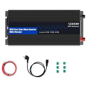 Zuivere Sinusomvormer UPS-omvormer Met Oplader 12V Omvormer 3000W 5000W Off-grid Veilige Stabiel(12V 5000W UPS)