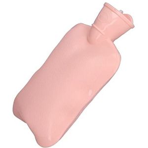 Verdikte warmwaterkruik, waterinjectie Warmwaterkruik Groot contactgebied voor warme voeten voor slaapzaal Slaapkamer voor koudebescherming(roze)