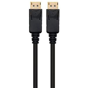 Ewent DisplayPort-kabel 8K DP 1.4 van 2 mt, Resolutie 8K 7680 x 4320 @ 60Hz, 4K 3840 x 2160 @120 Hz - 1920 x 1200 @ 240 Hz - Bandbreedte Tot 32,4 Gbits, HDR10, DSC 1.1.1.1.0 1,0 2, 2 meter, Zwart