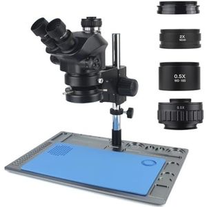 2023 Nieuwe 3.5X-100X Industriële Lab Simul Focal Verstelbare Stereo Trinoculaire Microscoop + 12MP 48MP 4K 1080P HDMI USB Video Camera(3.5x-100x)